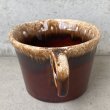 画像4: VINTAGE ANTIQUE HULL COFFEEMUG MUGCUP ヴィンテージ アンティーク コーヒーマグ マグカップ ハル ブラウン 茶色 陶器 / アメリカ 珈琲 食器 USA (1) (4)