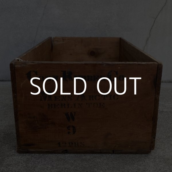 画像4: VINTAGE ANTIQUE WALES GOODYEAR SHOE CO. WOODEN BOX ヴィンテージ アンティーク グッドイヤー ウッドボックス 木箱 アメリカ / ケース 靴 収納 店舗什器 USA  (4)