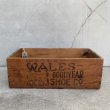 画像3: VINTAGE ANTIQUE WALES GOODYEAR SHOE CO. WOODEN BOX ヴィンテージ アンティーク グッドイヤー ウッドボックス 木箱 アメリカ / ケース 靴 収納 店舗什器 USA  (3)