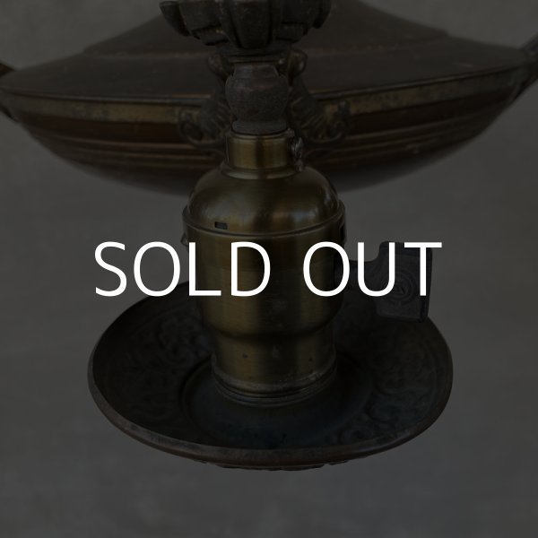 画像5: VINTAGE ANTIQUE ヴィンテージ アンティーク シャンデリア 吊り下げライト アメリカ / 4灯 ライト ペンダントライト ブラス 真鍮 天井照明 USA  (5)