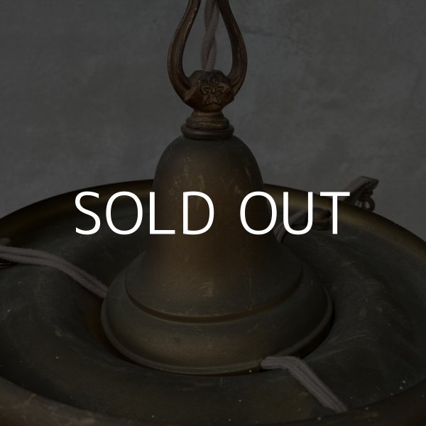 画像6: VINTAGE ANTIQUE ヴィンテージ アンティーク シャンデリア 吊り下げライト アメリカ / 3灯 ライト ペンダントライト ブラス 真鍮 天井照明 USA  (2) (6)