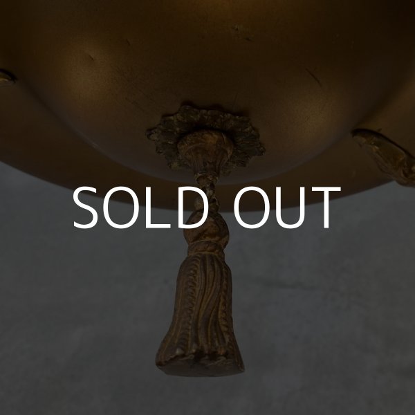 画像7: VINTAGE ANTIQUE ヴィンテージ アンティーク シャンデリア 吊り下げライト アメリカ / 3灯 ライト ペンダントライト ブラス 真鍮 天井照明 USA  (2) (7)