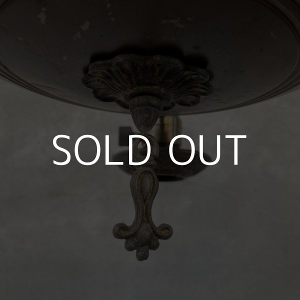 画像8: VINTAGE ANTIQUE ヴィンテージ アンティーク シャンデリア 吊り下げライト アメリカ / 4灯 ライト ペンダントライト ブラス 真鍮 天井照明 USA  (8)