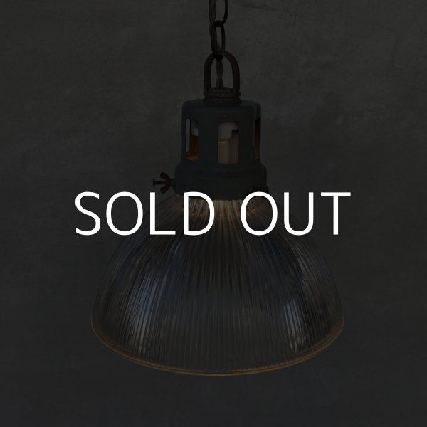 画像10: VINTAGE ANTIQUE HOLOPHANE 6515 ヴィンテージ アンティーク ホロフェーン 吊り下げライト アメリカ / インダストリアル ランプ ペンダントライト ガラスシェード 天井照明 店舗什器 USA  (10)