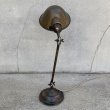 画像4: VINTAGE ANTIQUE DESKLAMP FARIES JAPANNED ヴィンテージ アンティーク デスクライト スタンドライト フェアリーズ アメリカ / インダストリアル ジャパンカラー ジャパンド 照明 工業用 USA  (4)