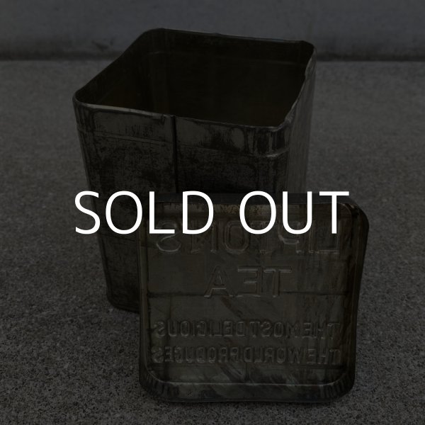 画像8: VINTAGE ANTIQUE LIPTON'S TEA TIN CAN ヴィンテージ アンティーク リプトン 缶 / アメリカ カフェ キッチン 紅茶 小物入れ 雑貨 USA (2) (8)