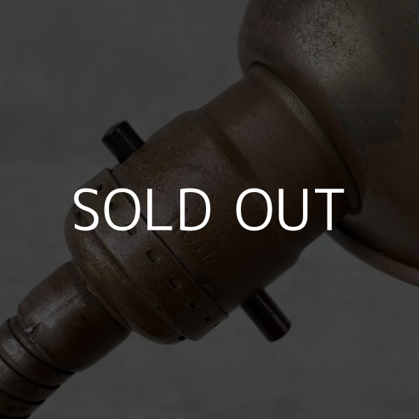 画像7: VINTAGE ANTIQUE DESKLAMP RODALE ヴィンテージ アンティーク デスクライト デスクランプ スタンドライト 卓上ライト アメリカ / インダストリアル グースネック 照明 工業用 USA (7)