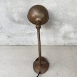 画像2: VINTAGE ANTIQUE DESKLAMP RODALE ヴィンテージ アンティーク デスクライト デスクランプ スタンドライト 卓上ライト アメリカ / インダストリアル グースネック 照明 工業用 USA (2)