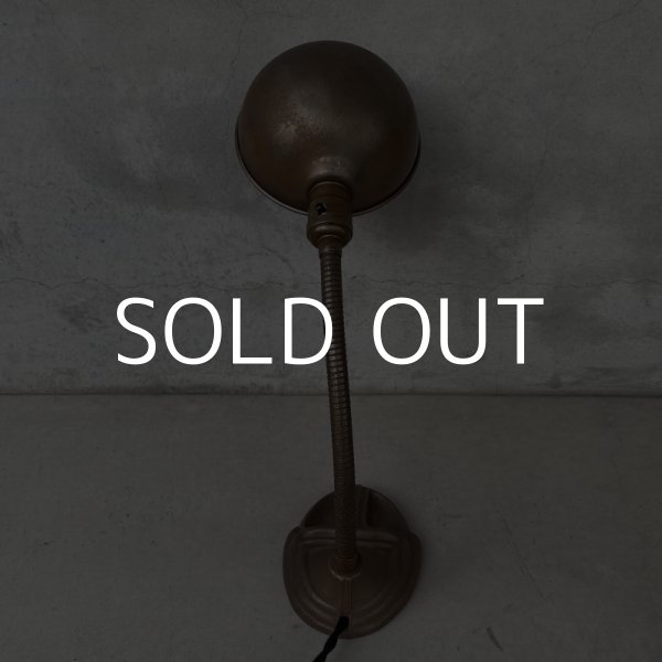 画像2: VINTAGE ANTIQUE DESKLAMP RODALE ヴィンテージ アンティーク デスクライト デスクランプ スタンドライト 卓上ライト アメリカ / インダストリアル グースネック 照明 工業用 USA (2)