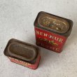 画像6: VINTAGE ANTIQUE BEN HUR TIN CAN ヴィンテージ アンティーク 缶 / アメリカ パウダー カフェ キッチン ブリキ セット オブジェ 小物入れ 雑貨  USA  (6)