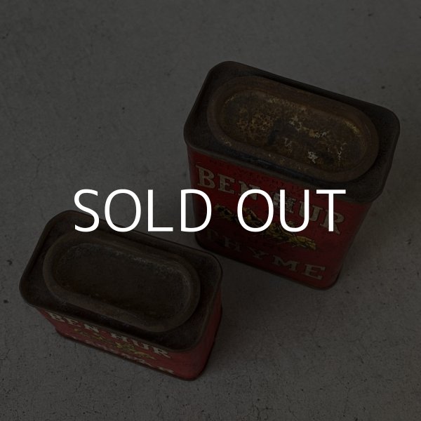 画像6: VINTAGE ANTIQUE BEN HUR TIN CAN ヴィンテージ アンティーク 缶 / アメリカ パウダー カフェ キッチン ブリキ セット オブジェ 小物入れ 雑貨  USA  (6)