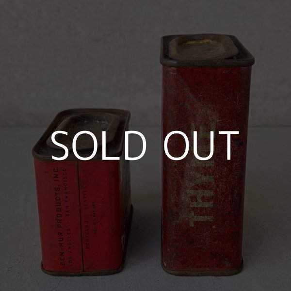 画像5: VINTAGE ANTIQUE BEN HUR TIN CAN ヴィンテージ アンティーク 缶 / アメリカ パウダー カフェ キッチン ブリキ セット オブジェ 小物入れ 雑貨  USA  (5)