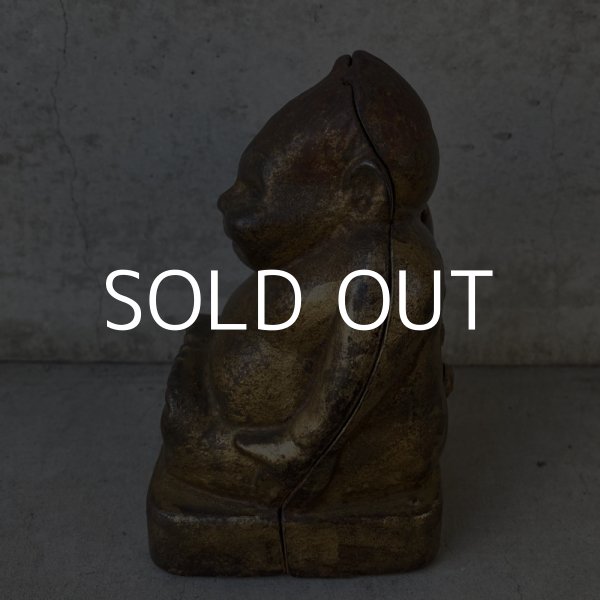 画像4: VINTAGE ANTIQUE BILLIKEN ヴィンテージ アンティーク ビリケン コインバンク / アメリカ コレクタブル 貯金箱 オブジェ 鋳物 (3) (4)