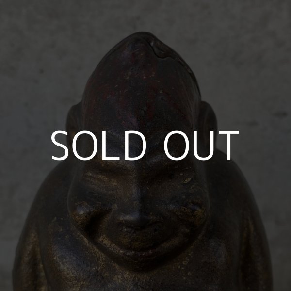 画像7: VINTAGE ANTIQUE BILLIKEN ヴィンテージ アンティーク ビリケン コインバンク / アメリカ コレクタブル 貯金箱 オブジェ 鋳物 (2) (7)