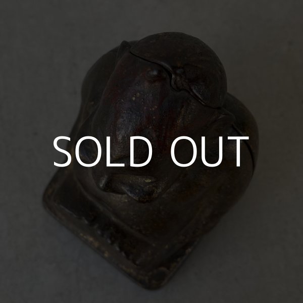 画像5: VINTAGE ANTIQUE BILLIKEN ヴィンテージ アンティーク ビリケン コインバンク / アメリカ コレクタブル 貯金箱 オブジェ 鋳物 (2) (5)