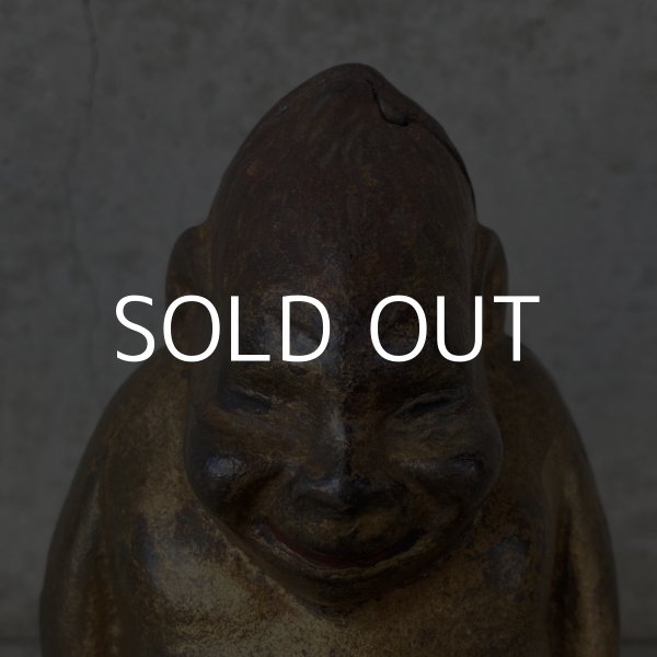 画像7: VINTAGE ANTIQUE BILLIKEN ヴィンテージ アンティーク ビリケン コインバンク / アメリカ コレクタブル 貯金箱 オブジェ 鋳物 (3) (7)