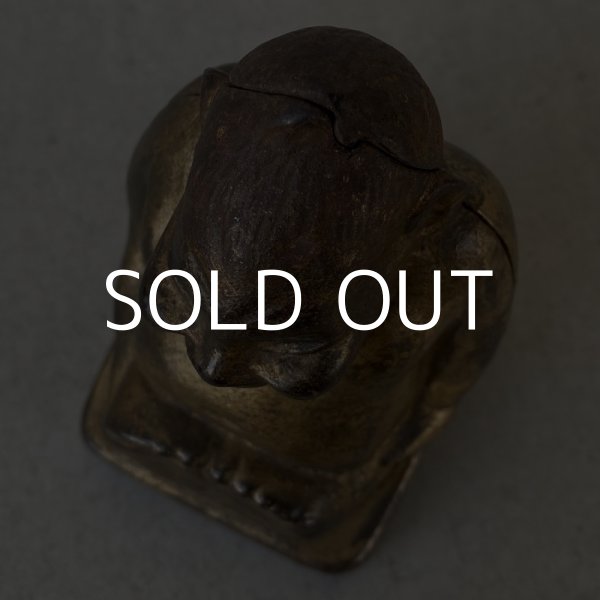 画像5: VINTAGE ANTIQUE BILLIKEN ヴィンテージ アンティーク ビリケン コインバンク / アメリカ コレクタブル 貯金箱 オブジェ 鋳物 (3) (5)