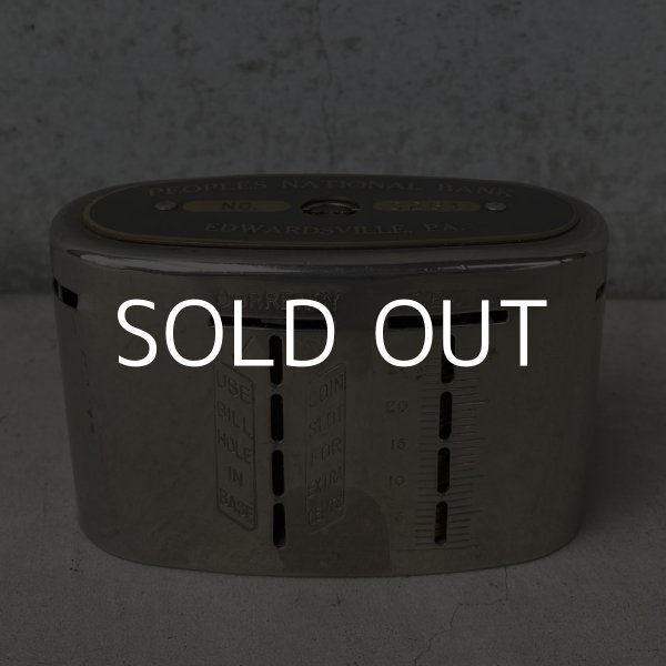 画像2: VINTAGE ANTIQUE COIN BANK THE AUTOMATIC RECORDING SAFE CO. ヴィンテージ アンティーク コインバンク 貯金箱 アメリカ / コレクタブル オブジェ インテリア ノベルティー 銀行 USA (4) (2)