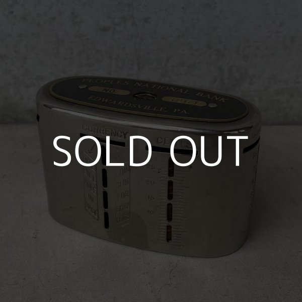 画像1: VINTAGE ANTIQUE COIN BANK THE AUTOMATIC RECORDING SAFE CO. ヴィンテージ アンティーク コインバンク 貯金箱 アメリカ / コレクタブル オブジェ インテリア ノベルティー 銀行 USA (4) (1)