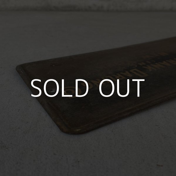 画像8: VINTAGE ANTIQUE PLATE SIGN ヴィンテージ アンティーク プレート 看板  アメリカ / インダストリアル  インテリア アドバタイジング 店舗什器 企業物 壁掛け USA (8)