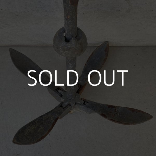 画像2: VINTAGE ANTIQUE ANCHOR ヴィンテージ アンティーク 碇 アンカー / ディスプレイ インテリア フック ハンギング アイアン 船 海 (2)