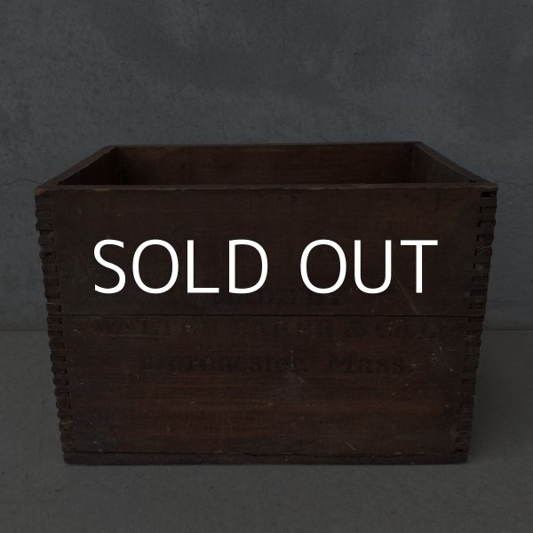 画像5: VINTAGE ANTIQUE WOODEN BOX WALTER BAKER ヴィンテージ アンティーク ウッドボックス 木箱 / ケース 収納 店舗什器 アメリカ USA (5)