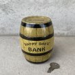 画像1: VINTAGE ANTIQUE COINBANK MONEYBANK J.CHEIN&CO. ヴィンテージ アンティーク コインバンク 貯金箱 / コレクタブル 樽 雑貨 アメリカ USA (1)