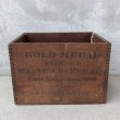 画像4: VINTAGE ANTIQUE WOODEN BOX WALTER BAKER ヴィンテージ アンティーク ウッドボックス 木箱 / ケース 収納 店舗什器 アメリカ USA (4)