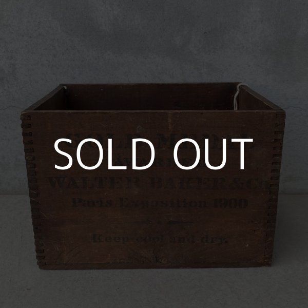 画像4: VINTAGE ANTIQUE WOODEN BOX WALTER BAKER ヴィンテージ アンティーク ウッドボックス 木箱 / ケース 収納 店舗什器 アメリカ USA (4)
