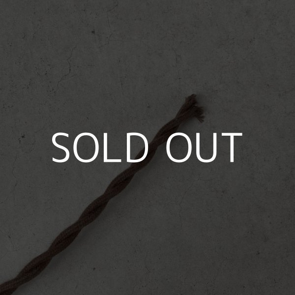 画像2: ELECTRIC LAMP CORD コード 配線 ブラウン 茶色 / 電気 照明 ランプ リペアパーツ ツイストコード ファブリック 1ｍ〜 アメリカ USA  (2)