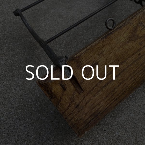 画像6: VINTAGE ANTIQUE WALL HOOK ヴィンテージ アンティーク ウォールフック / インダストリアル 壁掛けフック 木製 鉄 店舗什器 アメリカ (6)