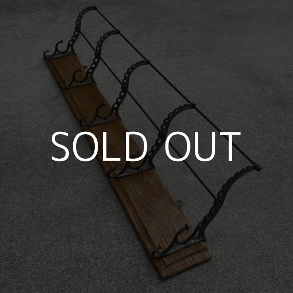 画像3: VINTAGE ANTIQUE WALL HOOK ヴィンテージ アンティーク ウォールフック / インダストリアル 壁掛けフック 木製 鉄 店舗什器 アメリカ (3)