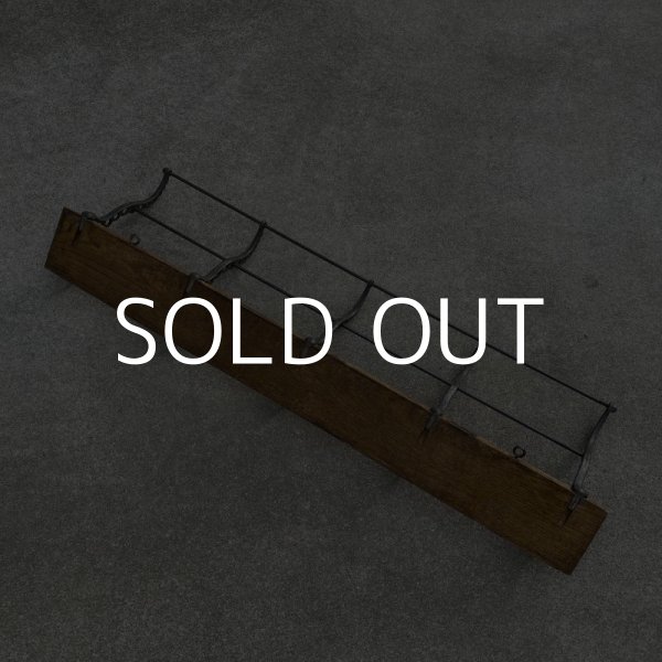 画像2: VINTAGE ANTIQUE WALL HOOK ヴィンテージ アンティーク ウォールフック / インダストリアル 壁掛けフック 木製 鉄 店舗什器 アメリカ (2)