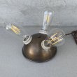 画像1: VINTAGE ANTIQUE LIGHT LAMP ヴィンテージ アンティーク 照明 ランプ ライト / コレクタブル インテリア クラスター 3灯 間接照明 ブラス 真鍮 アメリカ USA (1)