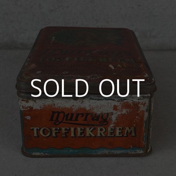 画像2: VINTAGE ANTIQUE MURRAY’S TOFFIEKREEM TIN CAN ヴィンテージ アンティーク ティン 缶 / アドバタイジング 小物入れ 菓子入れ 箱  収納 雑貨 イギリス  (2)