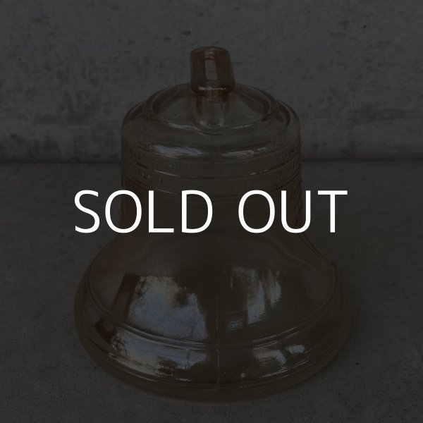 画像3: VINTAGE ANTIQUE LIBERTY BELL PIGGY BANK ヴィンテージ アンティーク リバティーベル 自由の鐘 貯金箱 / コレクタブル オブジェ アメリカ独立記念 ガラス 雑貨 (3) (3)