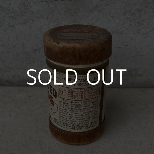 画像2: VINTAGE ANTIQUE EDISON RECORD ヴィンテージ アンティーク 蝋管 レコード エジソン アメリカ / インテリア ディスプレイ 蝋管蓄音機 円筒 USA (4) (2)