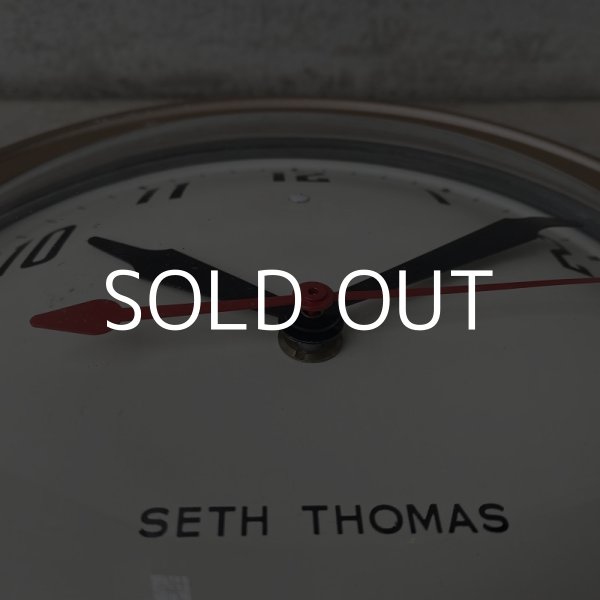 画像7: VINTAGE ANTIQUE SETH THOMAS WALL CLOCK ヴィンテージ アンティーク セストーマス ウォールクロック 壁掛け時計 アメリカ / インダストリアル スクールクロック 小 丸型 店舗什器 USA (7)