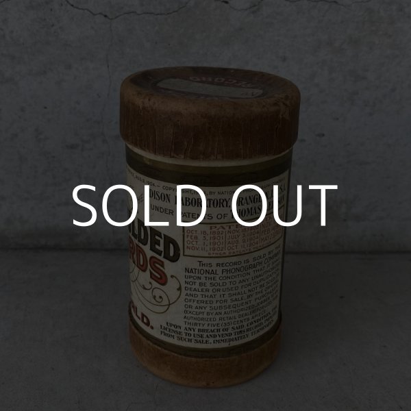 画像2: VINTAGE ANTIQUE EDISON RECORD ヴィンテージ アンティーク 蝋管 レコード エジソン アメリカ / インテリア ディスプレイ 蝋管蓄音機 円筒 USA (8) (2)