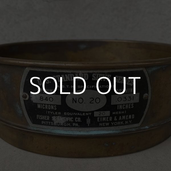 画像8: VINTAGE ANTIQUE FISHER SCIENTIFIC SIEVE ヴィンテージ アンティーク ふるい / インダストリアル ブラスシーブ インテリア ディスプレイ 真鍮 工業用 雑貨 アメリカ (8)