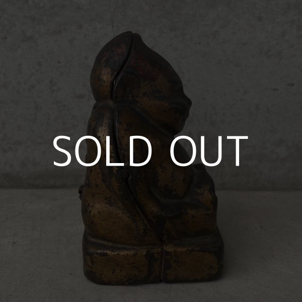 画像3: VINTAGE ANTIQUE BILLIKEN ヴィンテージ アンティーク ビリケン コインバンク / アメリカ コレクタブル 貯金箱 オブジェ キャストアイアン 鋳物 置物 雑貨 (3) (3)