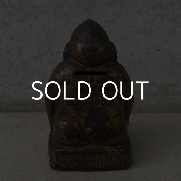 画像2: VINTAGE ANTIQUE BILLIKEN ヴィンテージ アンティーク ビリケン コインバンク / アメリカ コレクタブル 貯金箱 オブジェ キャストアイアン 鋳物 置物 雑貨 (3) (2)