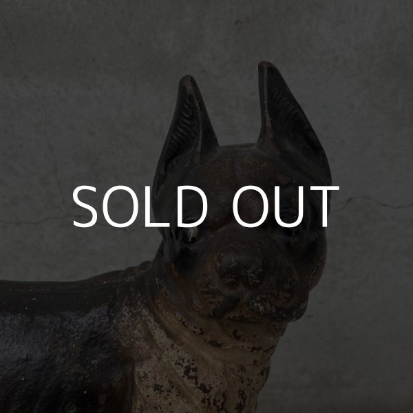 画像7: VINTAGE ANTIQUE BOSTON TERRIER DOOR STOPPER ヴィンテージ アンティーク ボストンテリア ドアストッパー / コレクタブル オブジェ キャストアイアン 鋳物 置物 犬 店舗什器 アメリカ (2) (7)