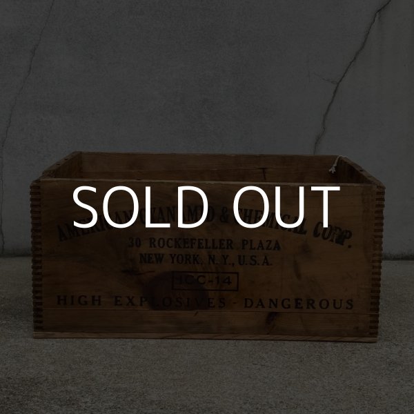 画像5: VINTAGE ANTIQUE WOODEN BOX CRATE AMERICAN CYANAMID ヴィンテージ アンティーク ウッドボックス 木箱 / インダストリアル ケース ガレージ 収納 店舗什器 アメリカ USA (5)