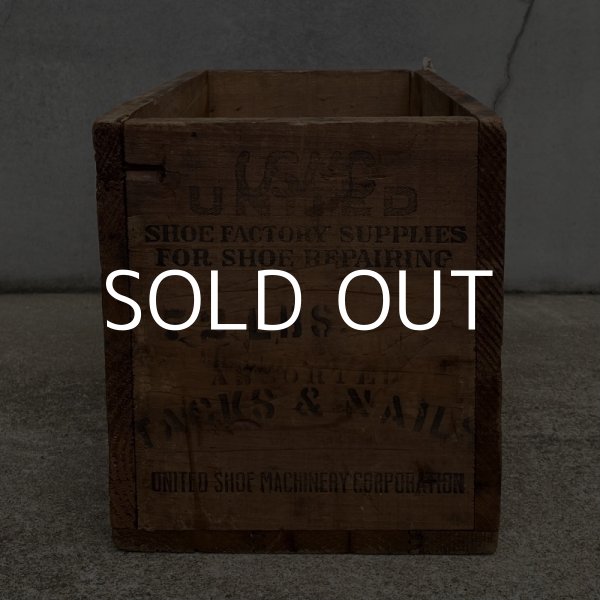 画像3: VINTAGE ANTIQUE WOODEN BOX CRATE KLEAN KUTT ヴィンテージ アンティーク ウッドボックス 木箱 / インダストリアル ケース ガレージ ディスプレイ 収納 靴 店舗什器 アメリカ USA (3)