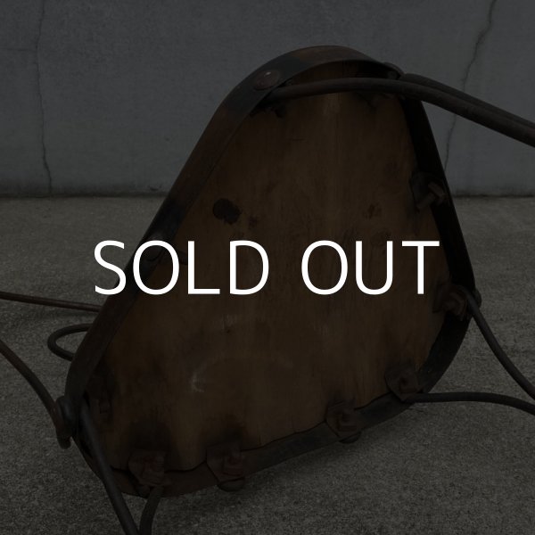 画像6: VINTAGE ANTIQUE ICE CREAM PARLOR CHAIR JAPANNED ヴィンテージ アンティーク アイスクリームパーラーチェア 椅子 アメリカ / インダストリアル ジャパンド ジャパンカラー  アイアン 木製 家具 店舗 什器 USA (6)