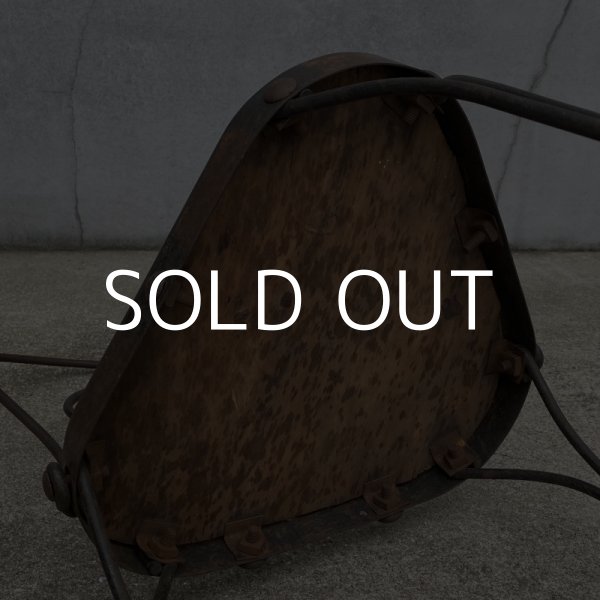 画像6: VINTAGE ANTIQUE ICE CREAM PARLOR CHAIR JAPANNED ヴィンテージ アンティーク アイスクリームパーラーチェア 椅子 アメリカ / インダストリアル ジャパンド ジャパンカラー アイアン 木製 家具 店舗 什器 USA (2) (6)