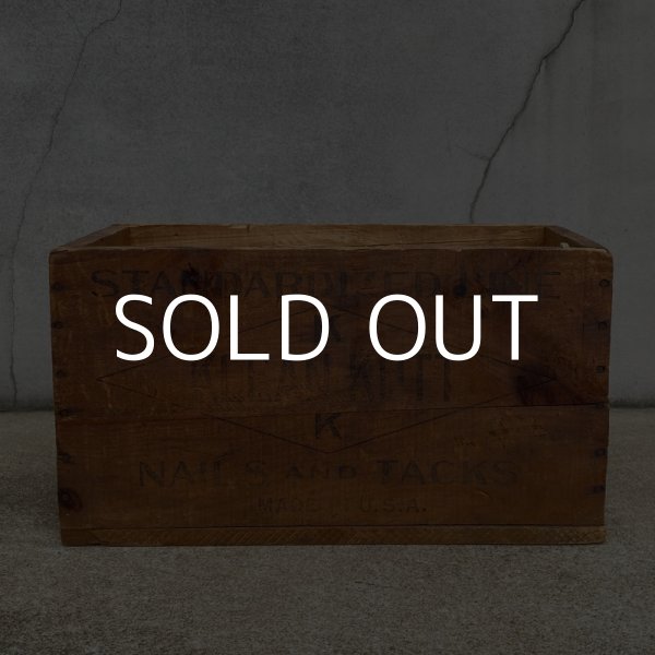 画像5: VINTAGE ANTIQUE WOODEN BOX CRATE KLEAN KUTT ヴィンテージ アンティーク ウッドボックス 木箱 / インダストリアル ケース ガレージ ディスプレイ 収納 靴 店舗什器 アメリカ USA (5)