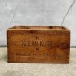 画像4: VINTAGE ANTIQUE WOODEN BOX CRATE KLEAN KUTT ヴィンテージ アンティーク ウッドボックス 木箱 / インダストリアル ケース ガレージ ディスプレイ 収納 靴 店舗什器 アメリカ USA (4)