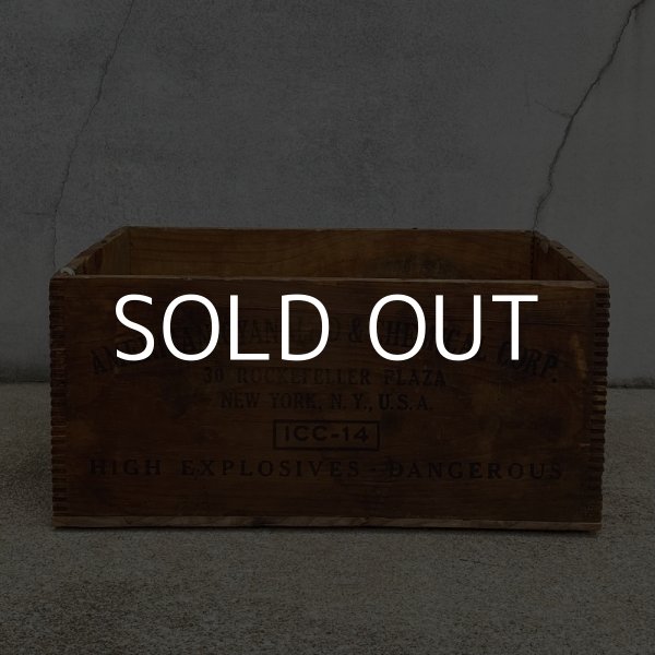 画像4: VINTAGE ANTIQUE WOODEN BOX CRATE AMERICAN CYANAMID ヴィンテージ アンティーク ウッドボックス 木箱 / インダストリアル ケース ガレージ 収納 店舗什器 アメリカ USA (4)